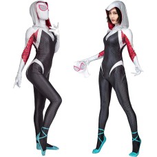 Spider-Man Gwen Stacy Cosplay Costume SpiderMan Through the Spider-Verse Women's Outfit Top