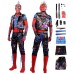 Superhero Spiderman Punk Spiderman Cosplay Costume Hobart Brown Top Suit