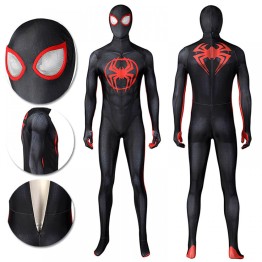 Superhero SpiderMan: Into the Spider-Verse Cosplay Costume Miles Morales Amazing Bodysuit