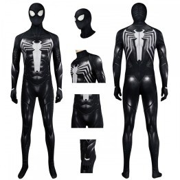 Superhero SpiderMan 2 Venom Cosplay Costume Polyester Bodysuit