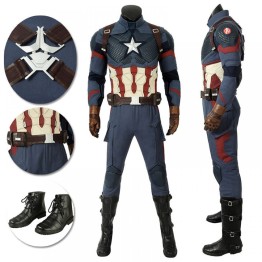 Captain America Cosplay Costume Avengers 4 Endgame Cosplay Good-looking Set