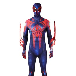 Spider-Verse Spider-Man Cosplay Costume SpiderMan 2099 Miguel O'Hara Jumpsuit Suit