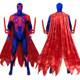 Across the Spider-Verse Spider-Man 2099 Cosplay Jumpsuit and Cape