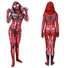 [Spider-Man female cosplay] Female Gwen Venom Spider-Man in red cloak