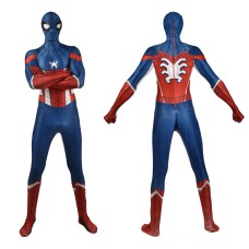 Captain America Spider-Man jumpsuit Spider-Man role play suit